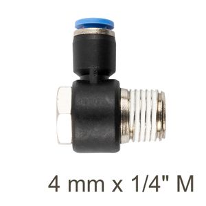 Swivel Elbow Pu 4mm X 1/4' M